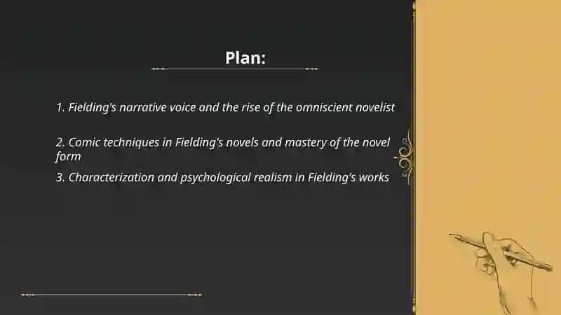 Fielding as the Master of Novel Genre 2