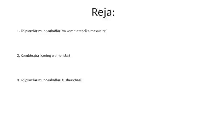 Kombinatorikaning elementlari 2
