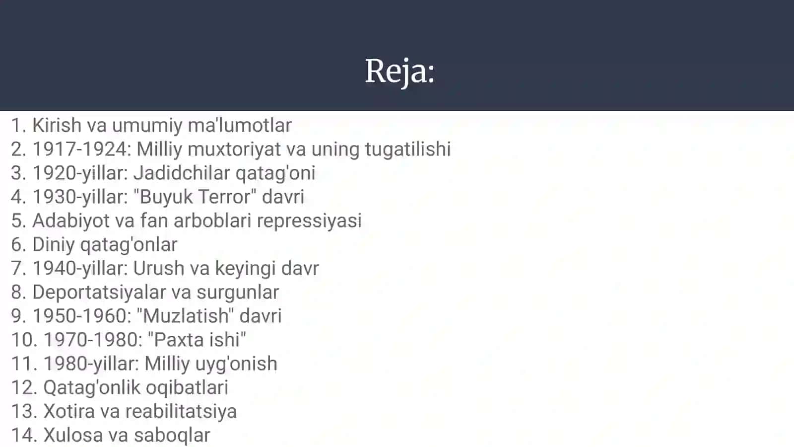 mustabid tuzum davrida qatag'onlik siyosati 2
