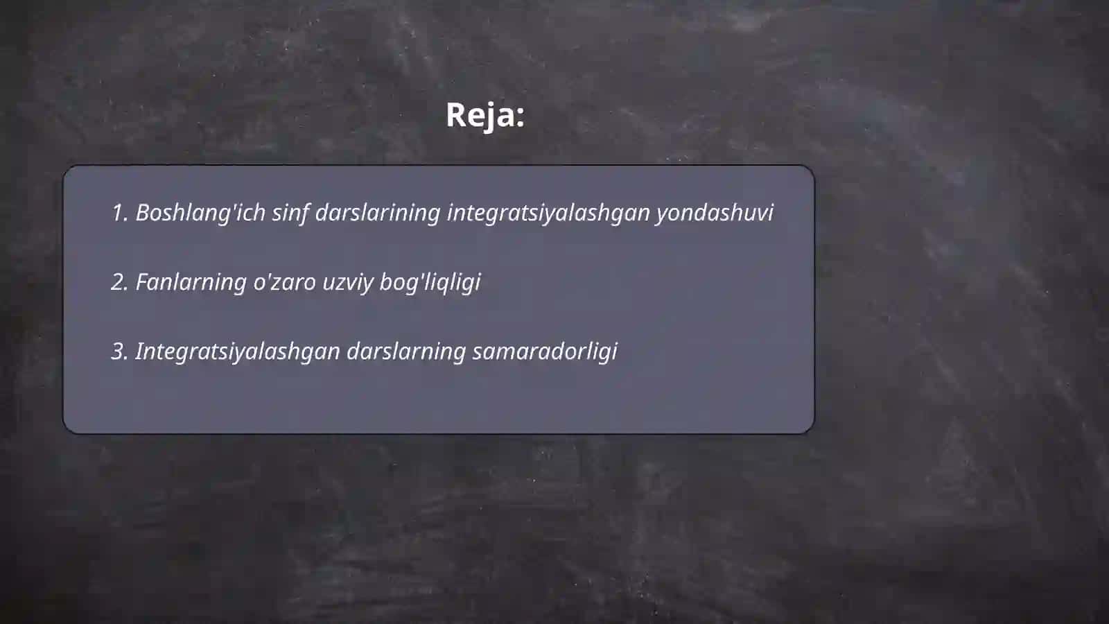 Boshlangʻich sinf darslarini integrallash va oʻquvchilarning fanlarni oʻzlashtirishida integratsiyalashgan darslarning ahamiyati 2