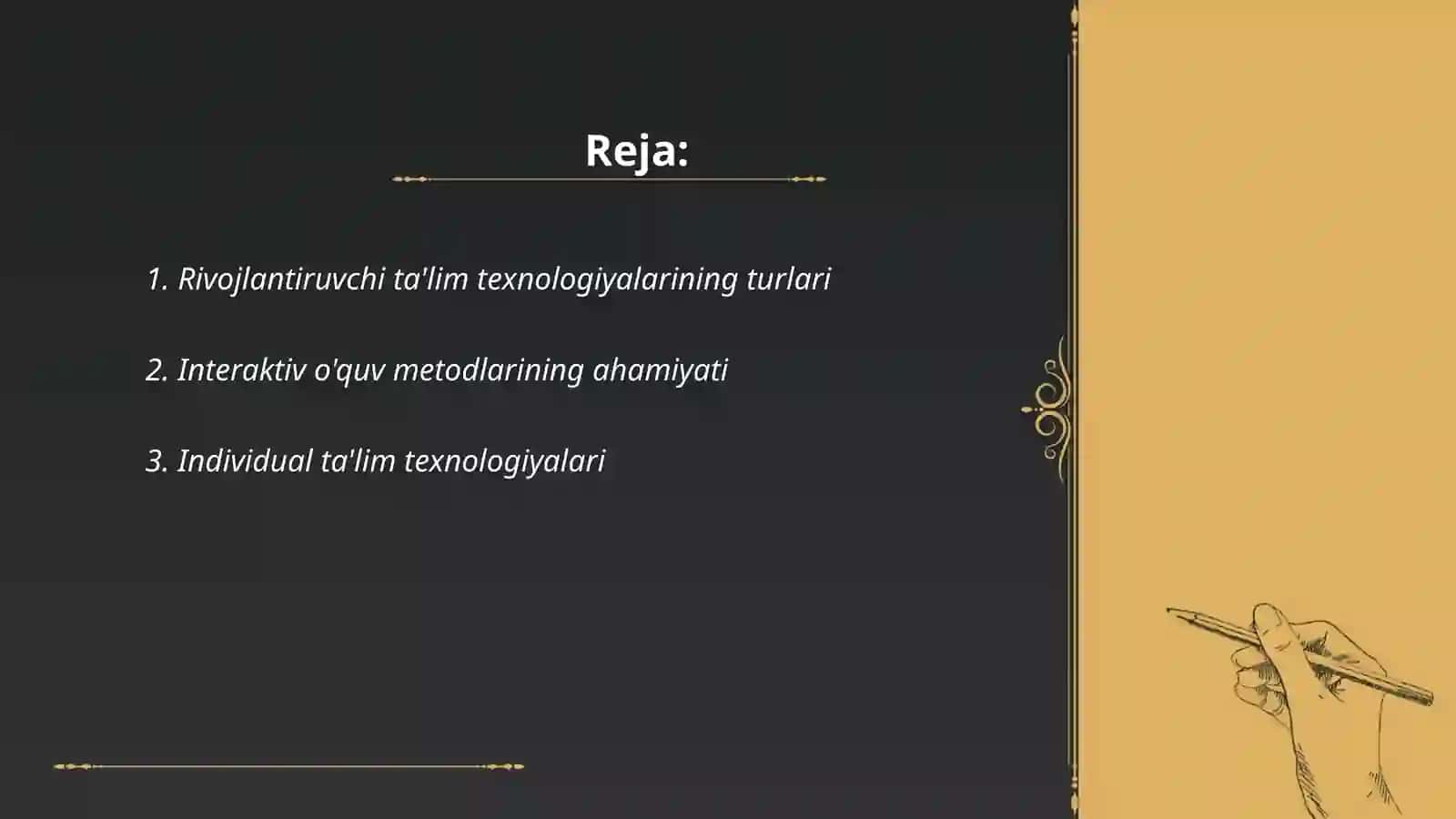 Rivojlantiruvchi ta'lim texnologiyalari 2