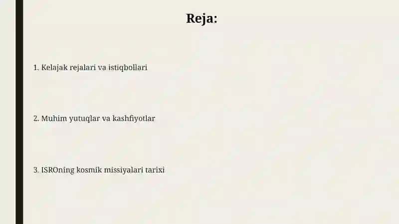 ISRO VA ME'ROJ VOQEASI HAQIDA 2