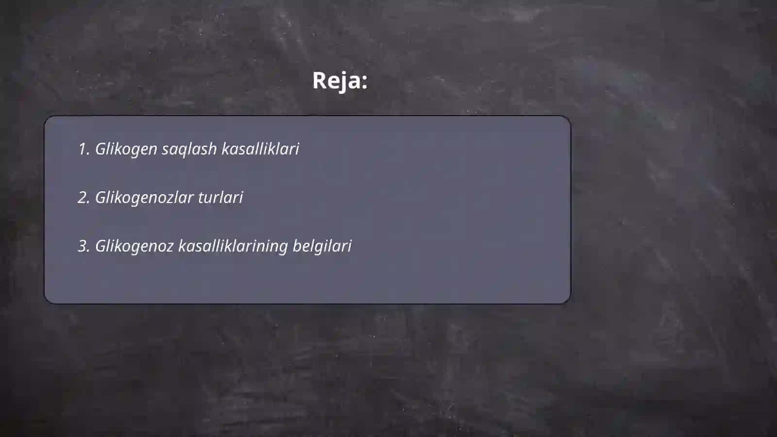 Glikogen kasalliklari 2