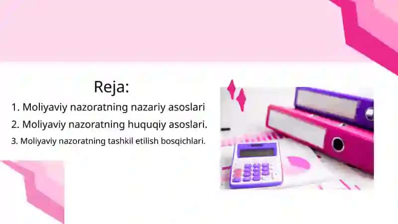 Moliyaviy nazoratni tashkil etishning nazariy va huquqiy asoslari 2