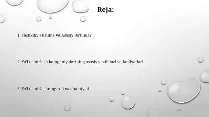 Avtomobil yollarini ekspluatatsiya qilish korxonalarining asosiy vazifalari va ularning strukturasi 2