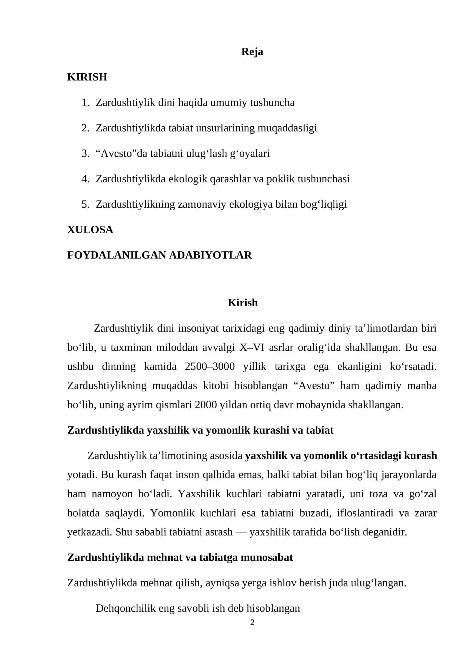 ZARDUSHTIYLIKDA TABIATNING ULUG‘LANISHI (QUYOSH VA YORUG‘LIK TIMSOLIDA) 2
