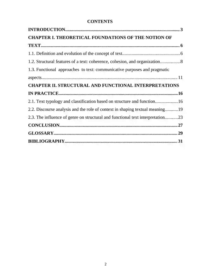 Course Work on Text Notion 2
