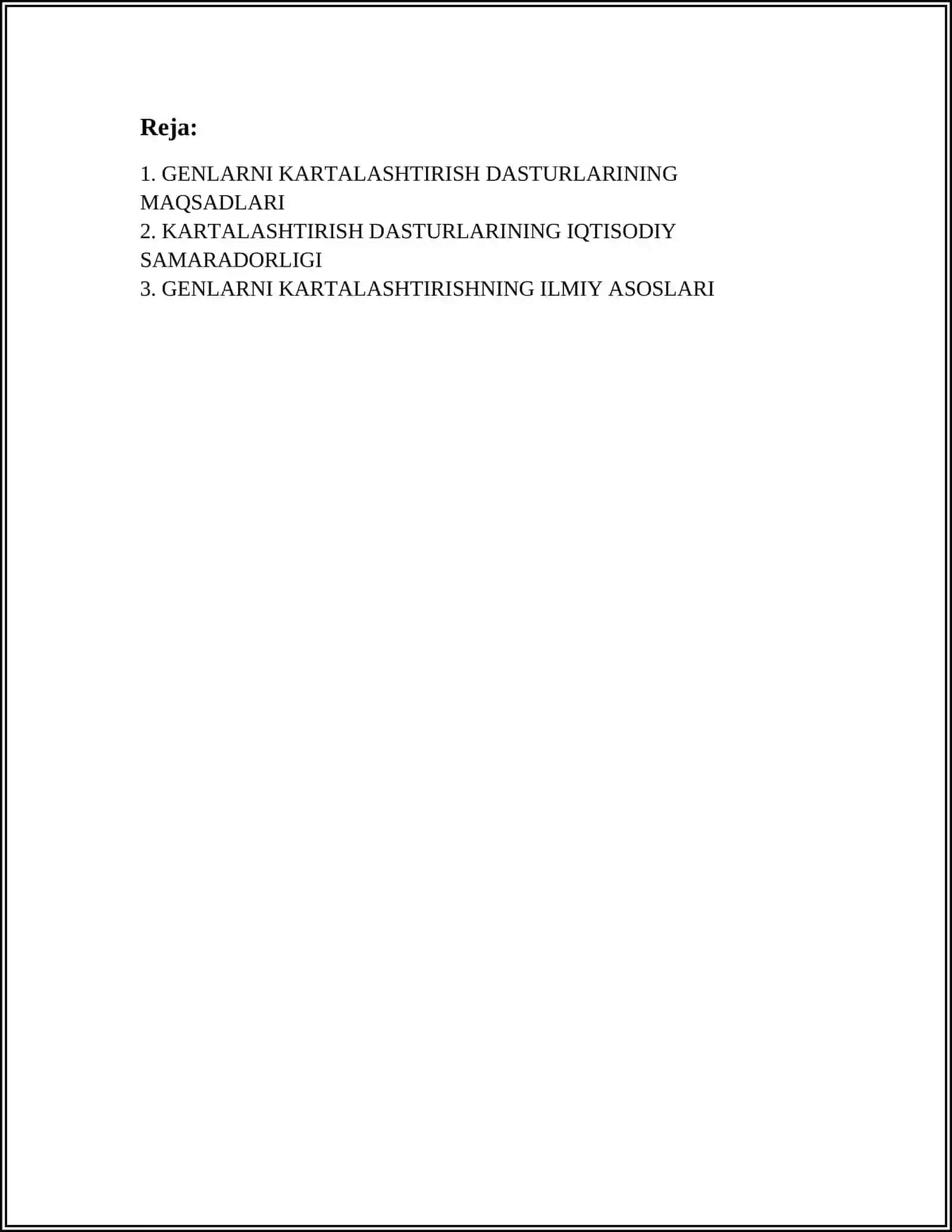 GENLARNI KARTALASHTIRISH DASTURLARI 2