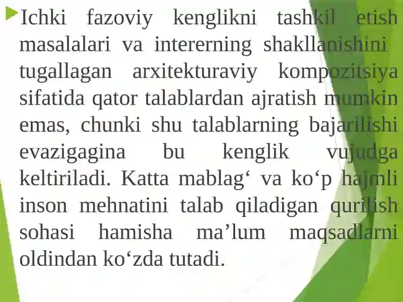 Mehmonxonaintereri va lanshaftini yaratishda ergonomik talablar tushunchasi 2