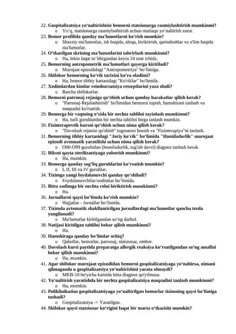 DMED Elektron Tibbiyot Tizimi va Tibbiy Jarayonlar 2025 eng songisi 2