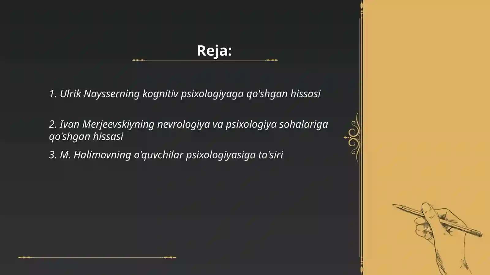 M.Halimovalarning psixologiyaga qoʻshgan hissalari 2