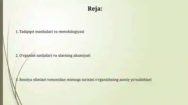 Mintaqaviy tarixni o'rganish 2