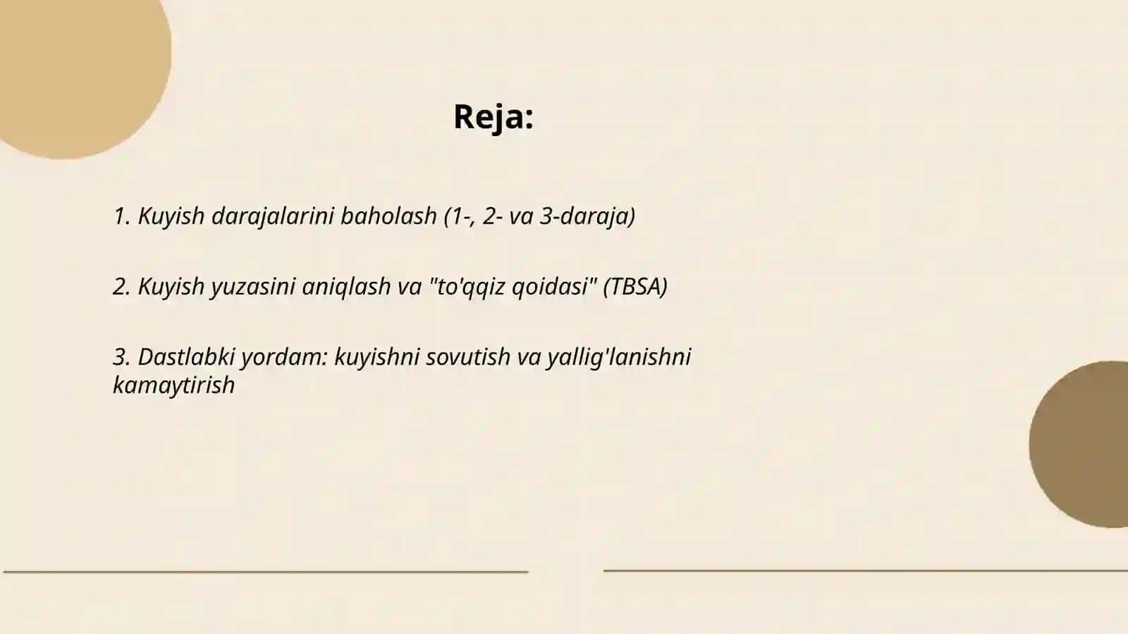 Kuyishda tez tibbiy yordam 2