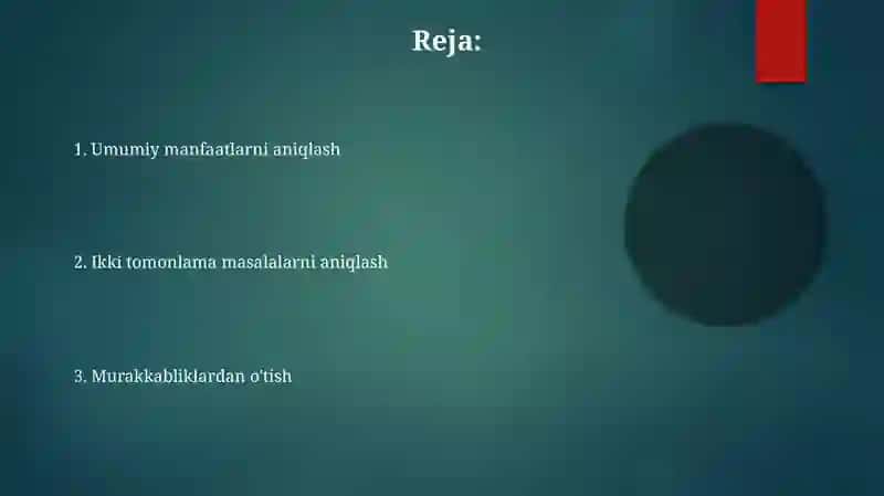Oʻzaroq ikki yoqlama masalalar 2