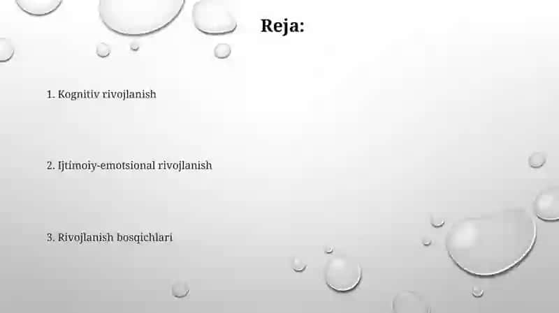 Inson psixikasining ontogenezda rivojlanishi 2