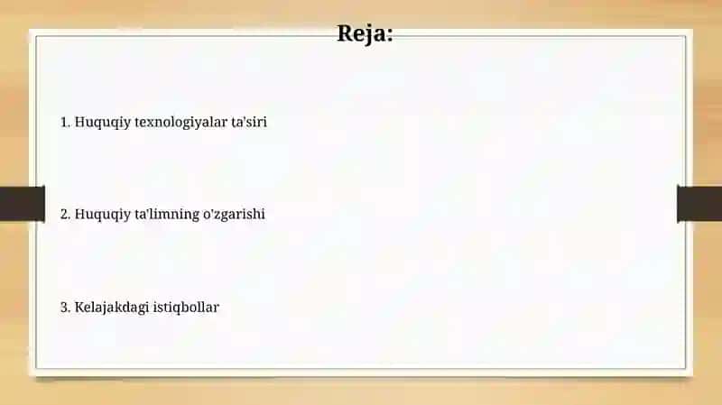 Legal techning Huquqshunoslik talimiga tasiri 2