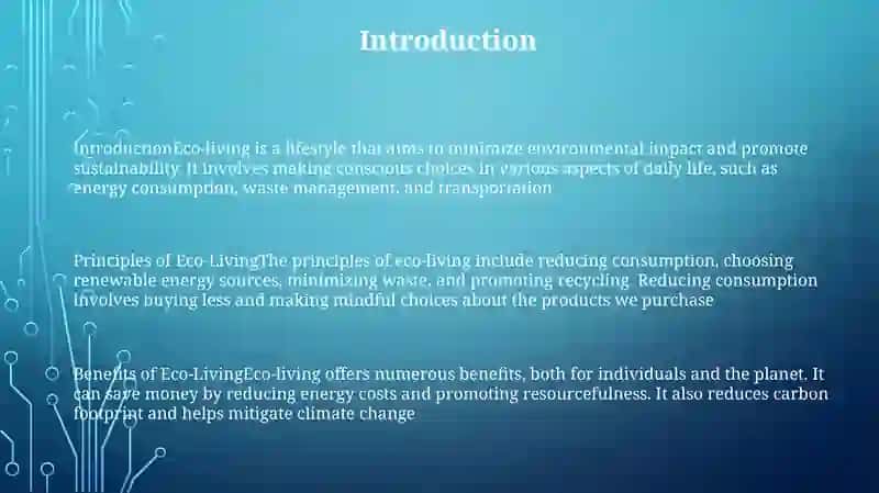 Eco-Living 2