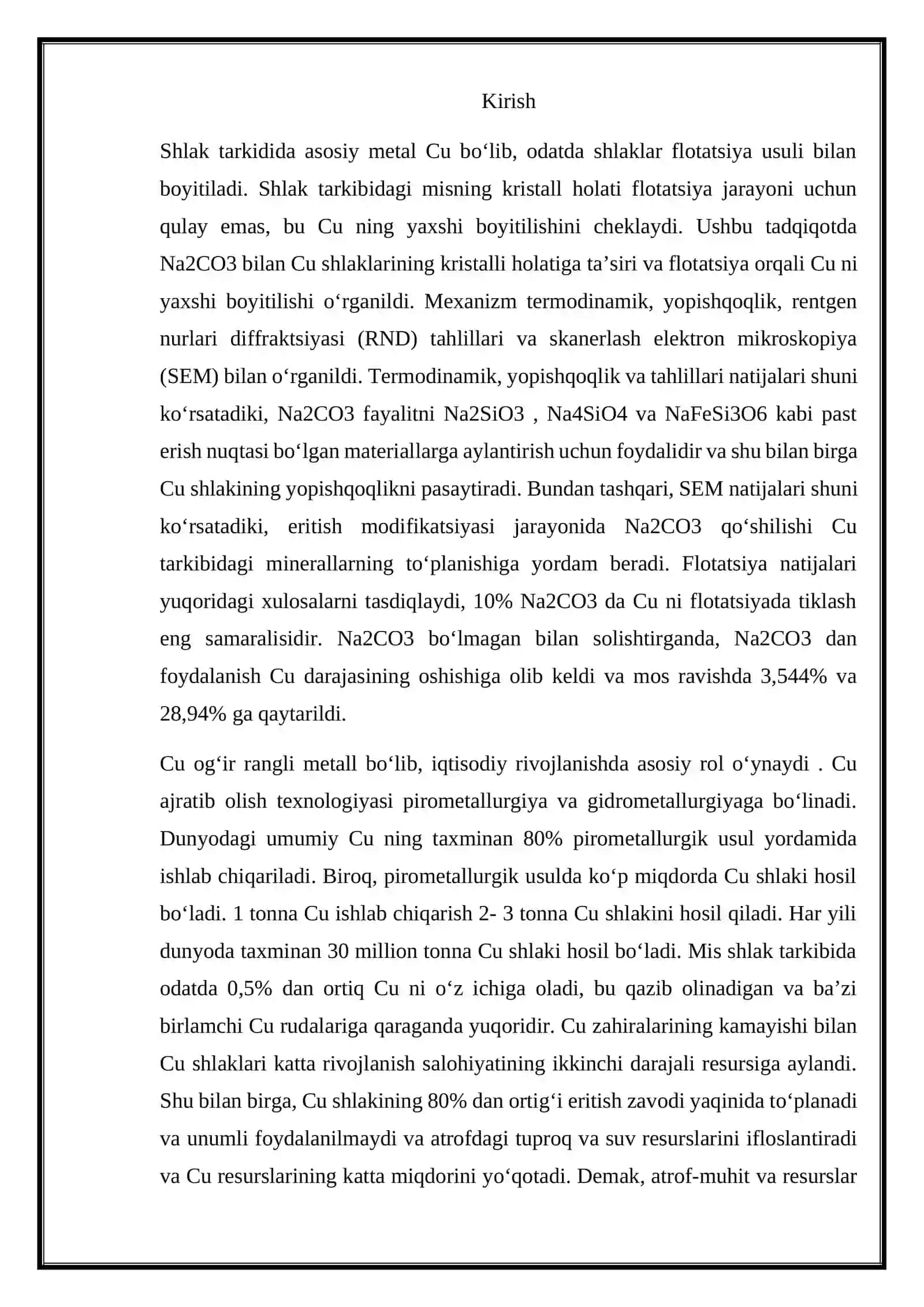 Konvertor shlaklaridan metallarni ajratib olish 2