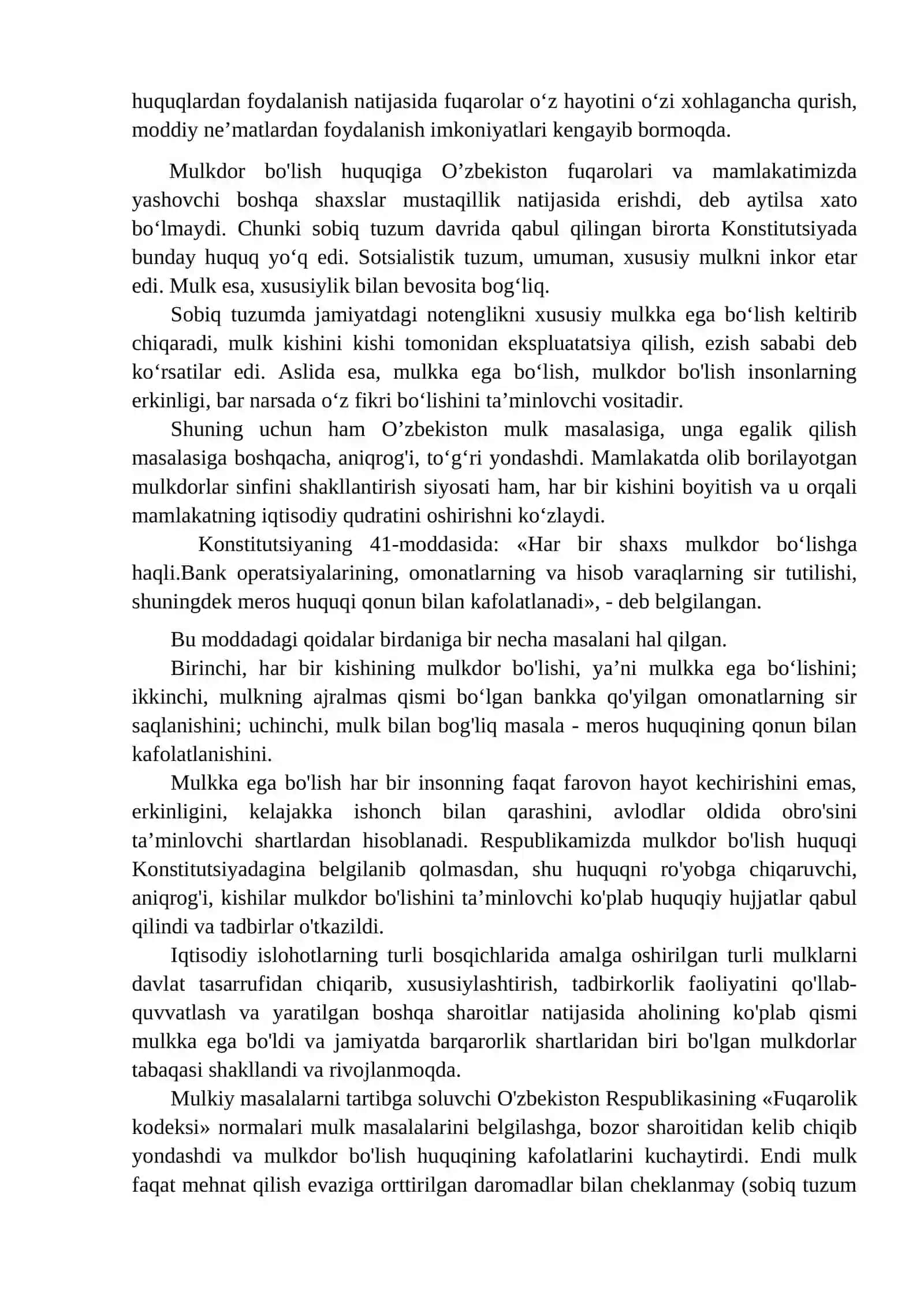 Fuqarolar Huquqlari 2