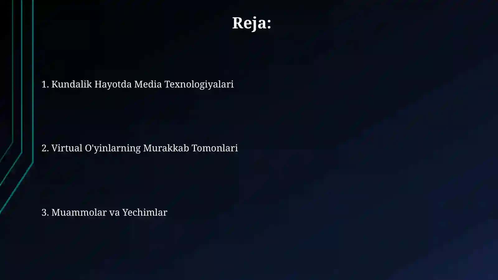Kundalik Hayotda Media Texnologiyalari 2
