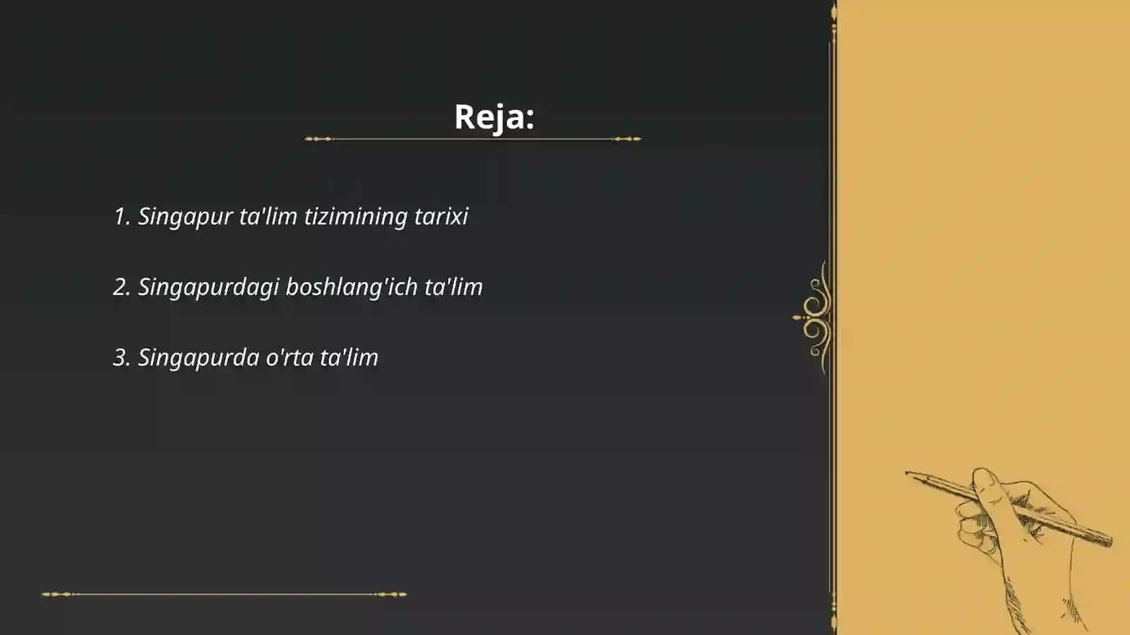 Singapur ta'lim tizimi 2