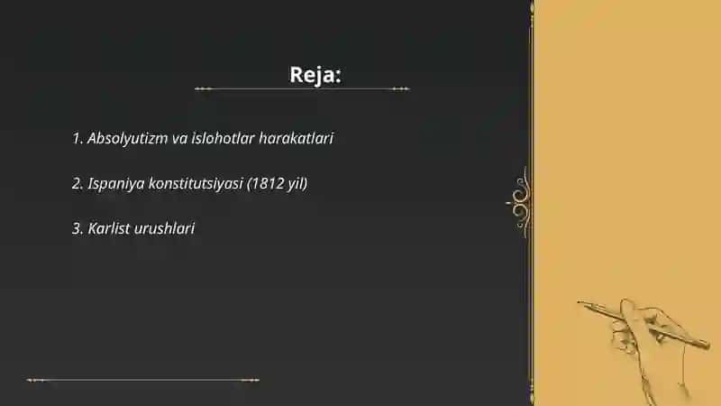 Isponiyada 19 asr inqiloblari 2