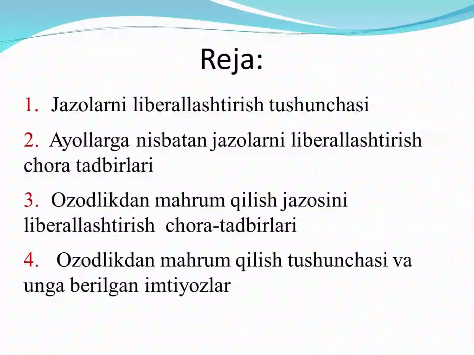 Ayollarga nisbatan jinoiy jazolarni qo’llashdagi cheklovlar 2