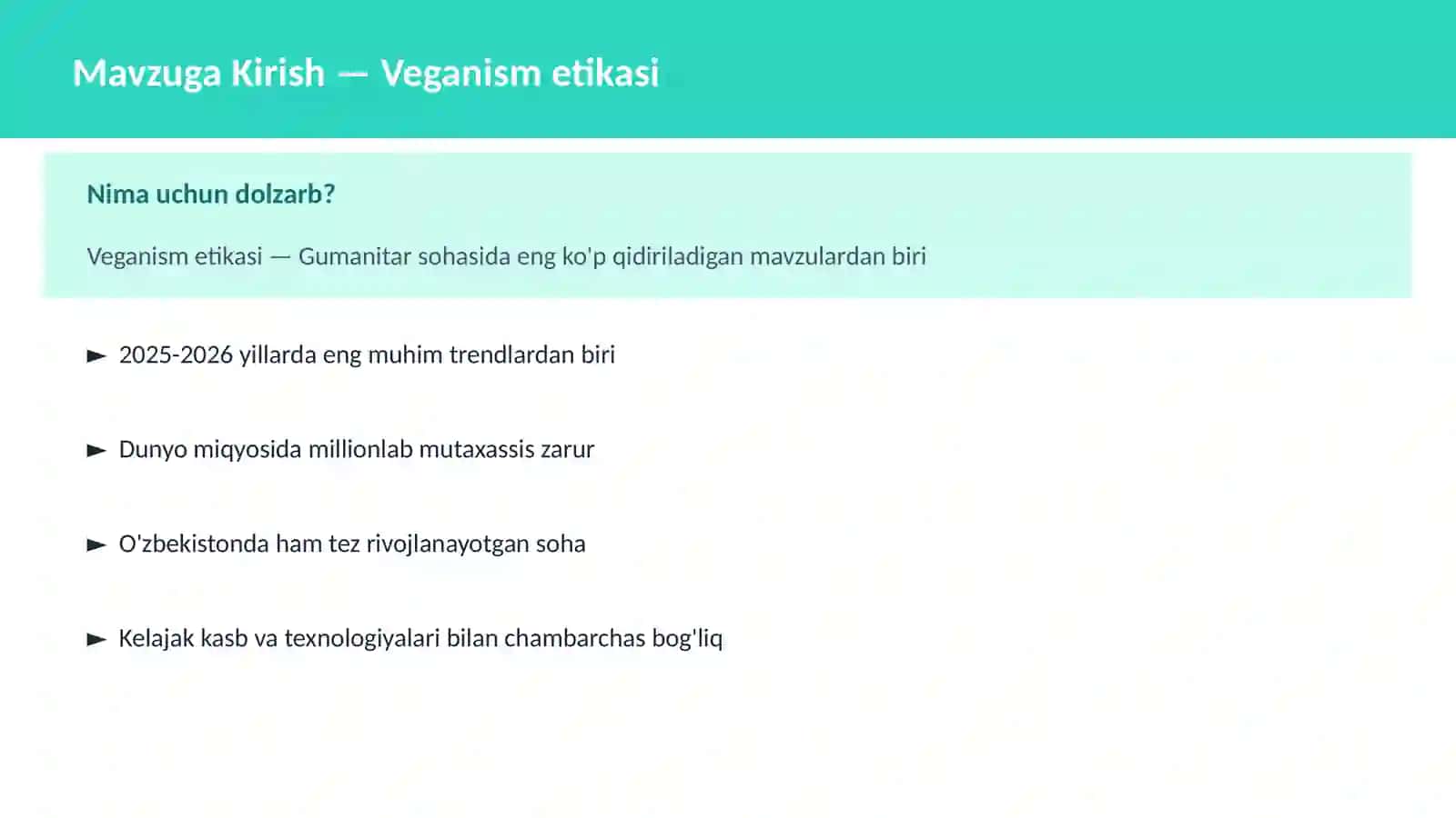 Veganism etikasi 2