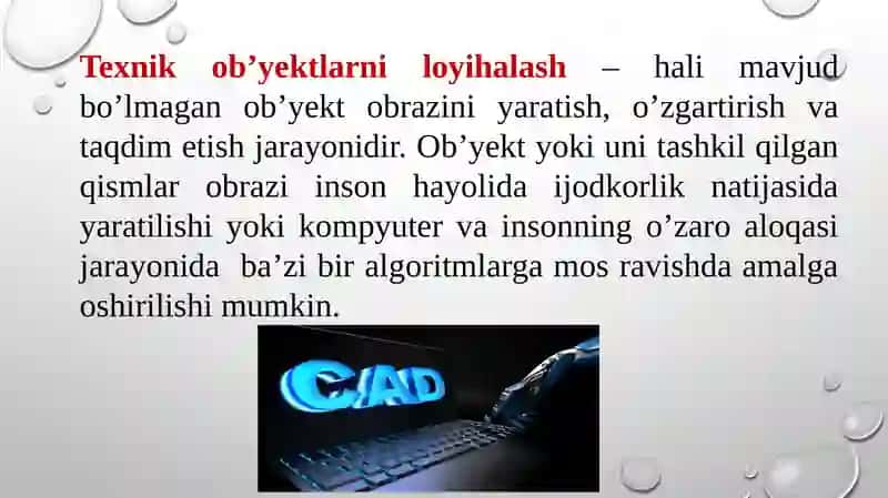Avtomatlashtirilgan loyixalash tizimlari 2