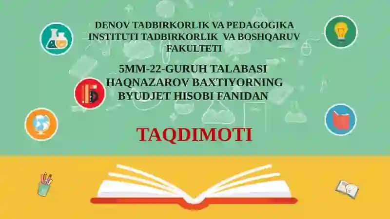 Byudjet tashkilotlarida shtatlar jadvali va ularni tuzishning xususiyatlari 2