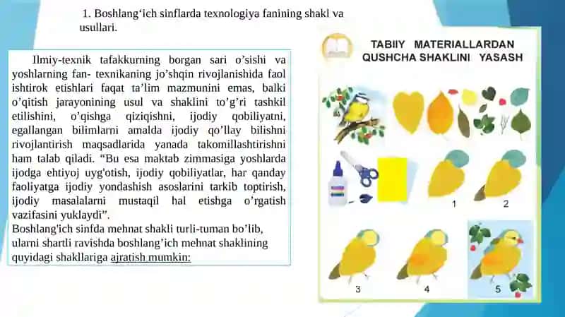 Texnologiya ta’limini o‘qitish metodlari 2