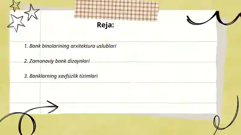 Bank binolarini loyihalash 2
