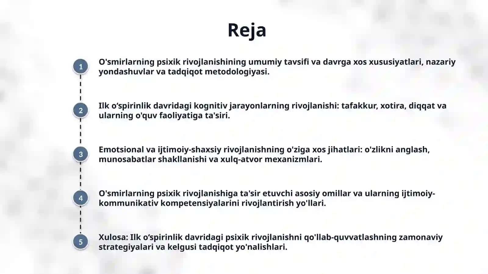 Ilk o‘spirinlik davrida psixik rivojlanish 2