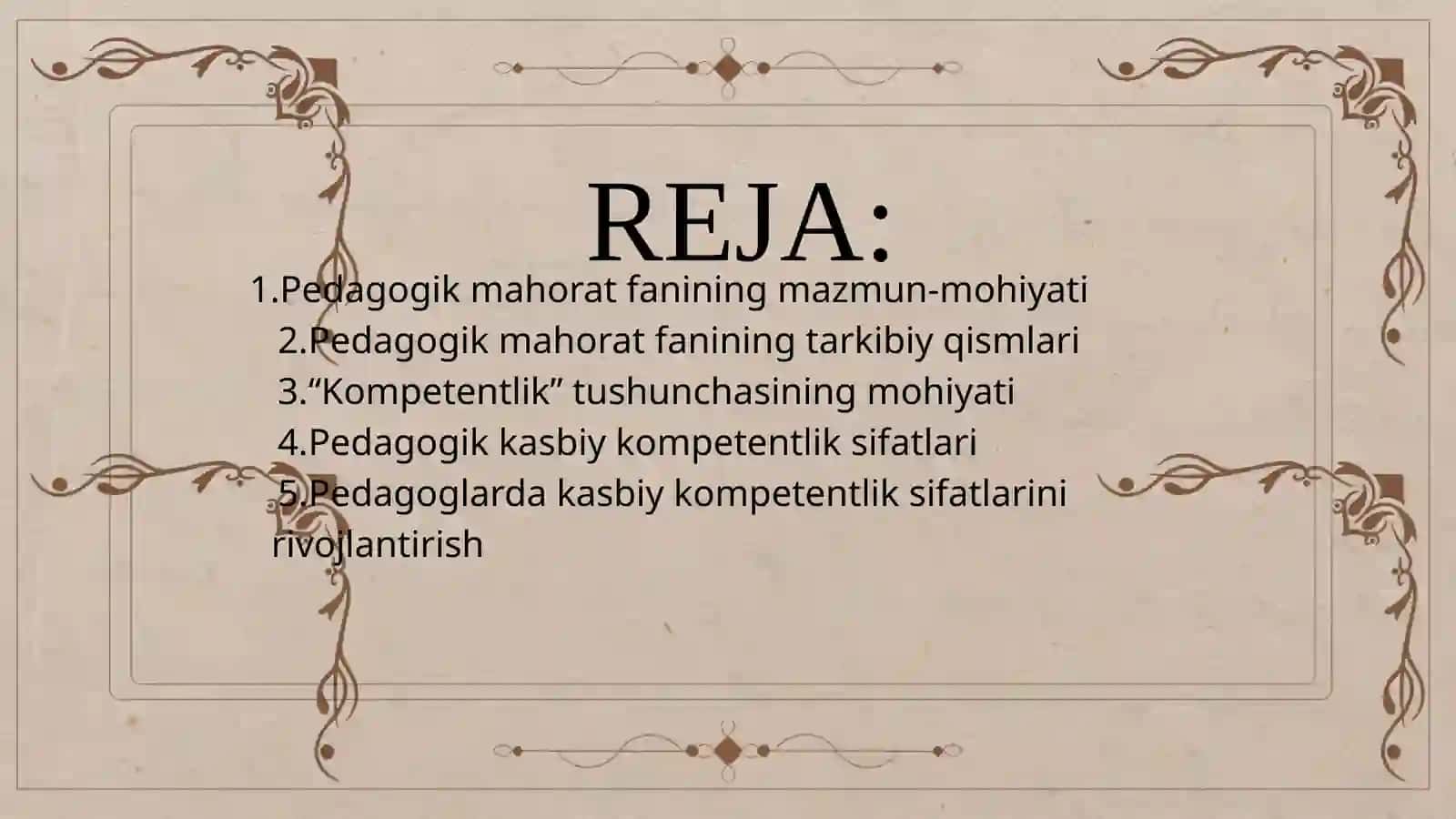Pedagogik mahorat. Pedagogik kompetentlik va kreativlik 2