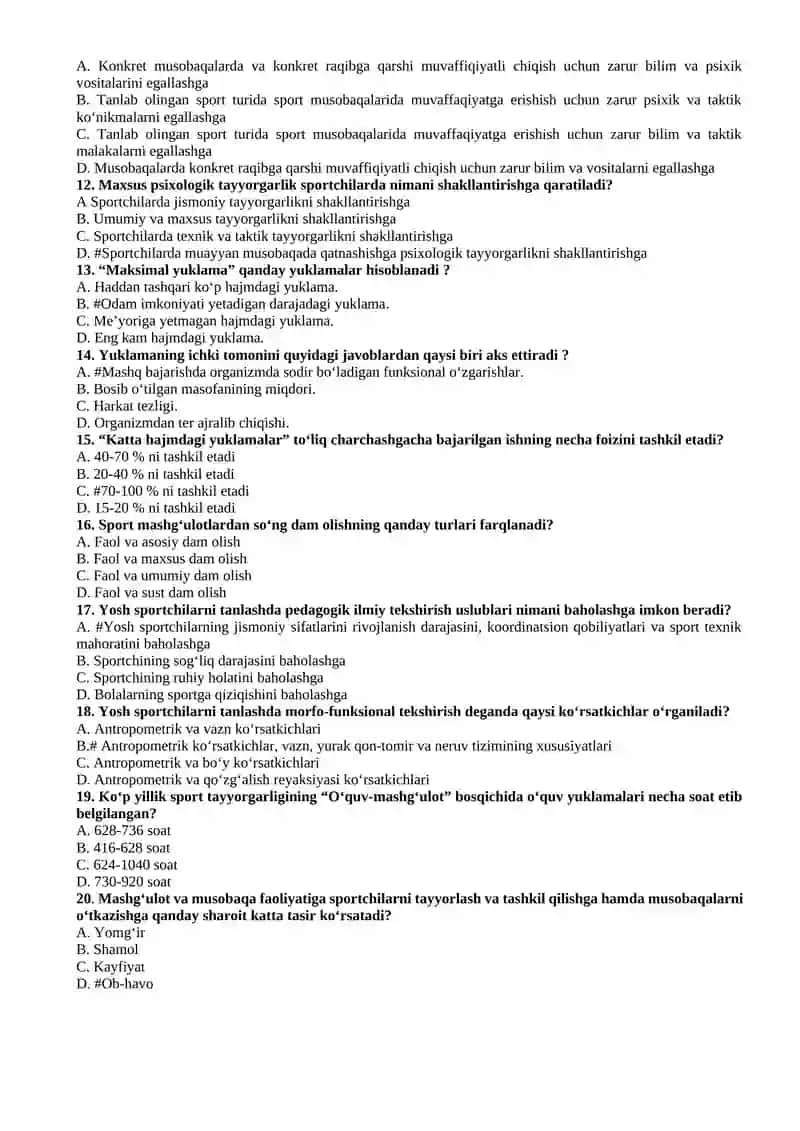 Jismoniy tarbiya va sport sohasida davlat siyosati 2