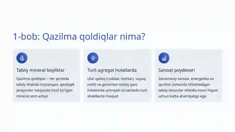 Qazilma Qoldiqlar: Yer osti boyliklarining sirli dunyosi 2