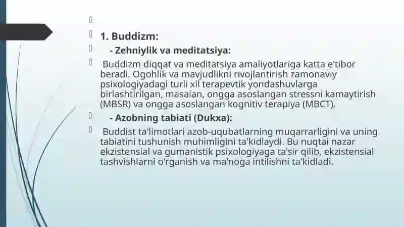 Sharq mutafakkirlarining psixologik g‘oyalari 2