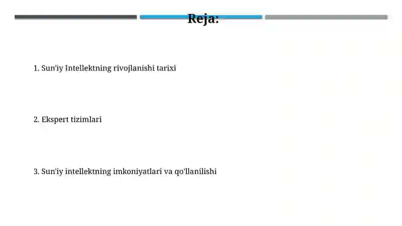 Sun'iy Intellektning rivojlanishi tarixi 2