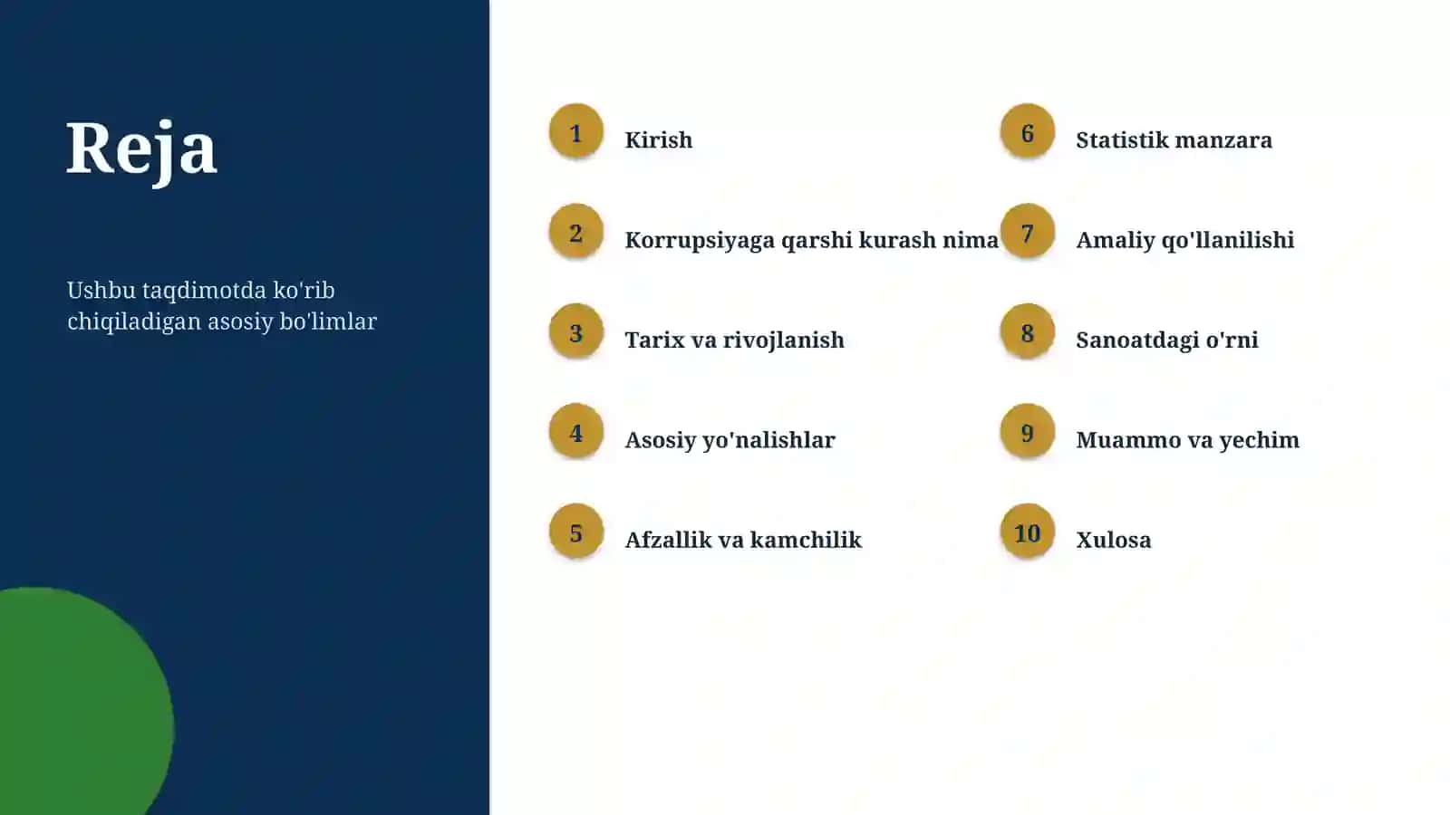 Korrupsiyaga qarshi kurash 2