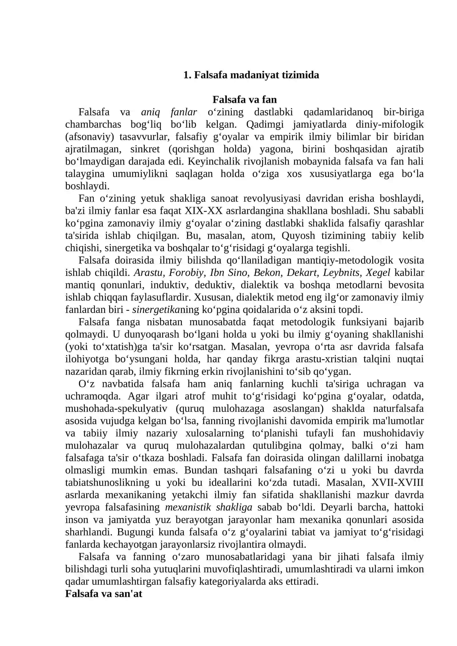 FALSAFANING JAMIYATDAGI O‘RNI 2