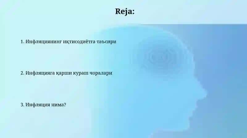 Inflatsiya va inflatsiyaga qarshi kurashish 2