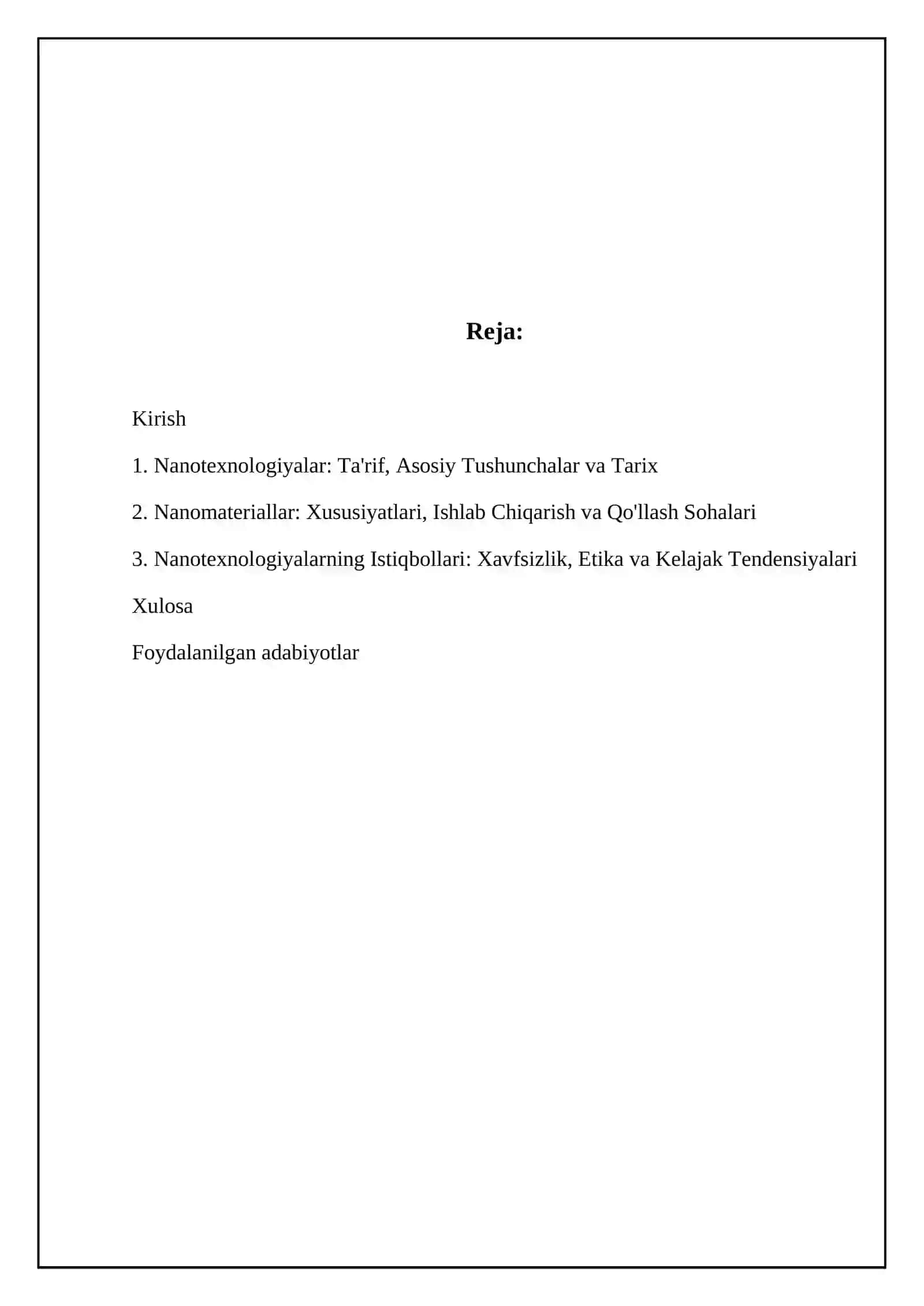 Nanotexnologiyalar: Ta'rif, Asosiy Tushunchalar va Tarix 2