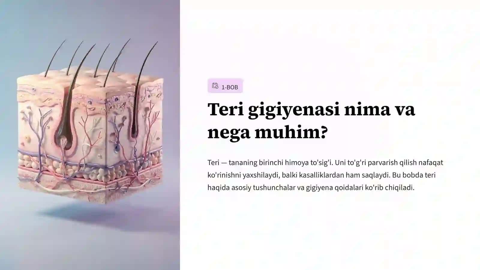 Teri gigiyenasi va teri shikastlanganda birinchi yordam 2