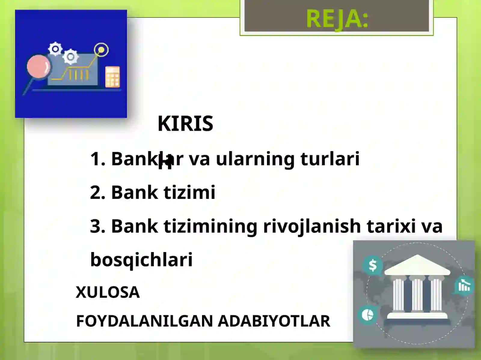 Banklar, bank tizimi va uning rivojlanish bosqichlari. 2
