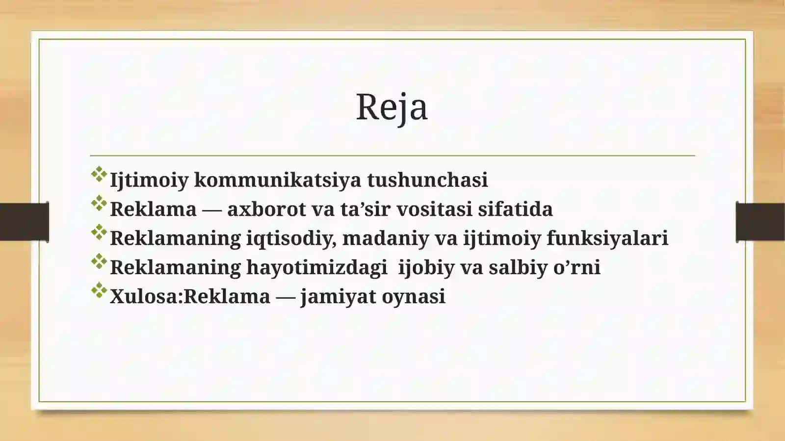 Reklama ijtimoiy kommunikatsiyani tushunchasi 2