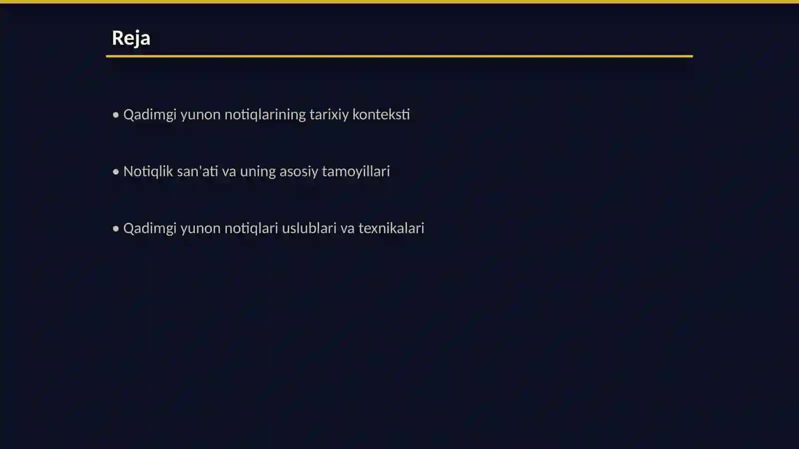 Qadimgi Yunon notiqlarining òziga xos xususiyatlari Kasbiy nutq madaniyati fanidan 2