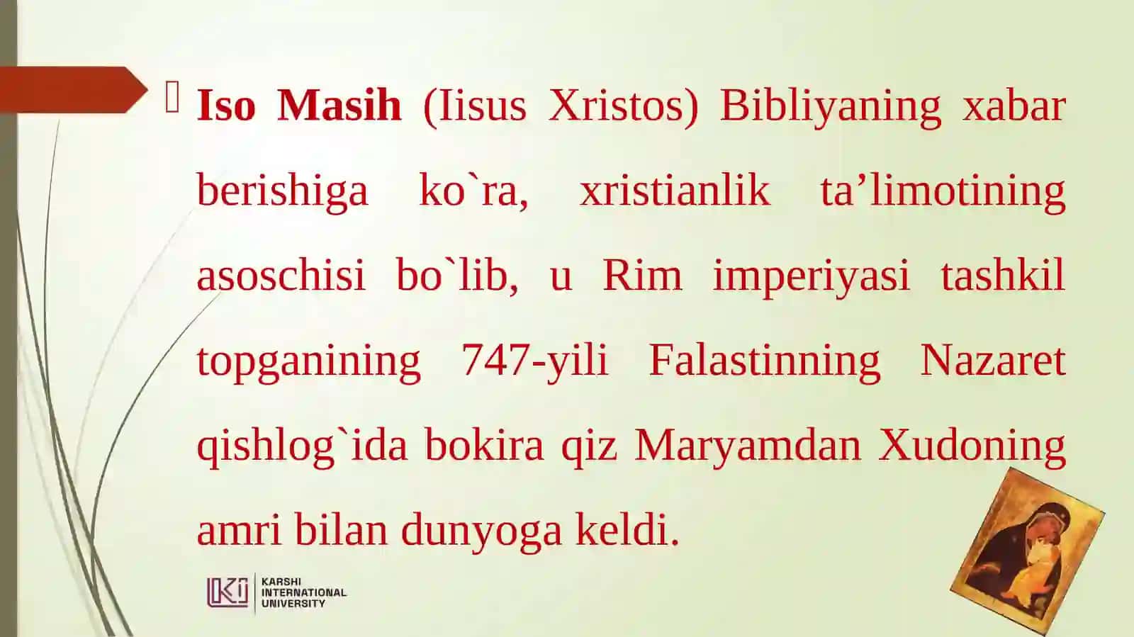 XRISTIANLIK DINI 2