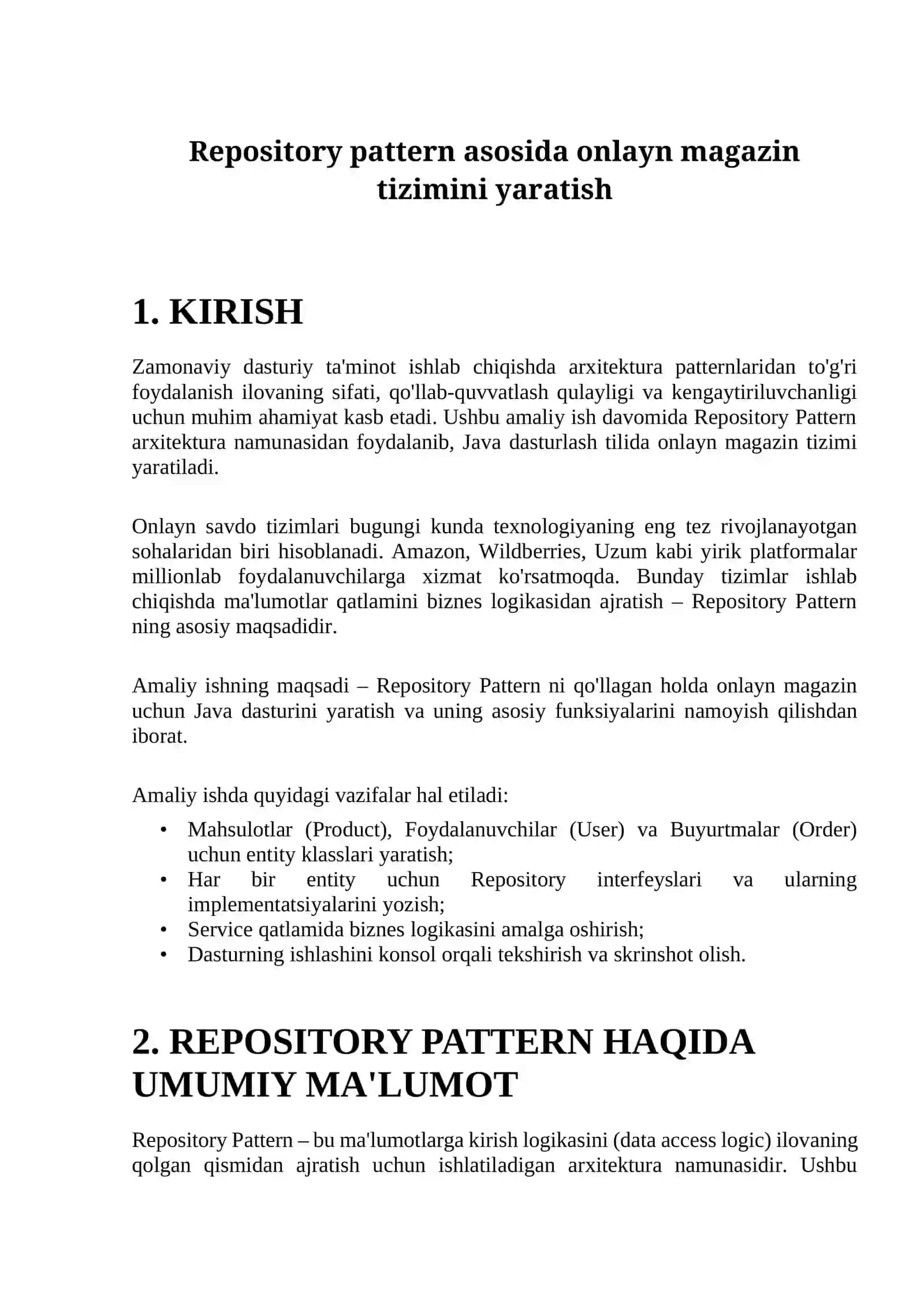 DASTURIY TA’MINOT ARXITEKTURASI 2
