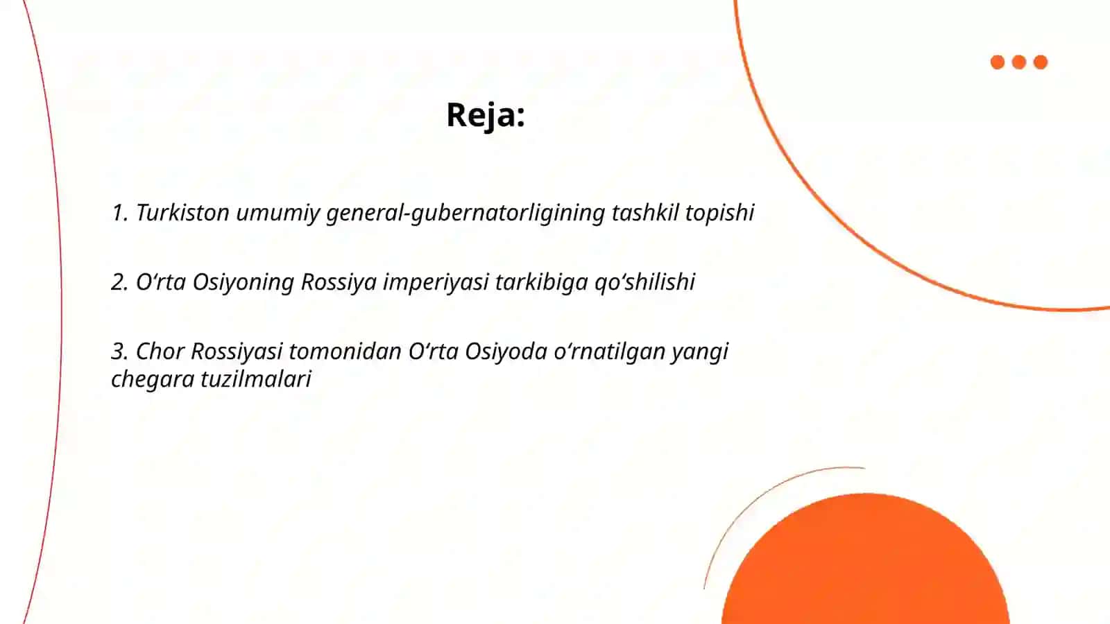 Oʻrta Osiyoning chor Rossiyasi tomonidan bosib olinishi 2