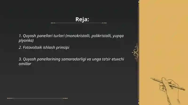 Quyosh panellari 2
